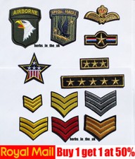 Listing image for Military Army style Patches Badges Iron On Sew On