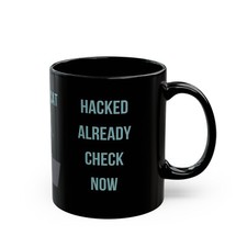 Listing image for Computer lover - Hacker Cat Black Mug (11oz, 15oz)