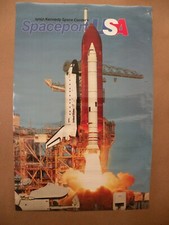 Listing image for space shuttle discovery vintage poster spaceport usa nasa kennedy space center