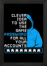 Listing image for Cyber Security Hacking Framed Wall Art Poster Canvas Print Picture