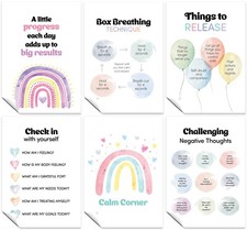 Listing image for Mental Health Awareness Posters Set of 6 Poster Prints & Wall Art Decor 2
