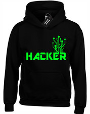 Listing image for HACKER HOODY HOODIE COOL COMPUTER PROGRAMMER IT NERD GEEK CODE CODING GAMER