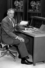 Listing image for Thomas J. Watson Jr. IBM Computer History Poster Wall Art Print Decor Vintage