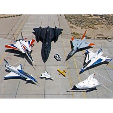Listing image for NASA Research Aircraft Fleet Dryden Center Canvas Wall Art Print Poster