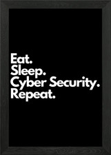 Listing image for cyber security Framed Wall Art Poster Canvas Print Picture