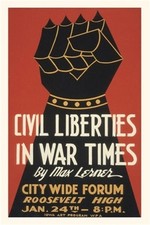 Listing image for Vintage Journal Iron Fist, Civil Liberties Poster (Paperback or Softback)