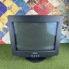 Listing image for Dell Vintage 17" CRT Retro Gaming Black Monitor - E771a - VGA - TESTED
