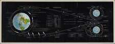 Listing image for Home Wall Art Print - Vintage Map Poster - NASA APOLLO MISSION - A0 Length