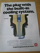 Listing image for AC-DELCO GENIUS SPARK PLUGS COOLING SYSTEM POSTER ADVERT APPROX A4 SIZE FILE 7