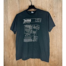 Listing image for Vtg 90's 2600 The Hacker Quarterly Coding T Shirt Single Stitch Double Sided XL