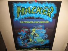 Listing image for "HACKER" POSTER "THE COMPUTER CRIME GAME '05? -by STEVE JACKSON GAMES