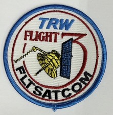 Listing image for Vtg TRW FLTSATCOM Flight 7 Navy USAF Fleet Satellite Communications Patch 4"