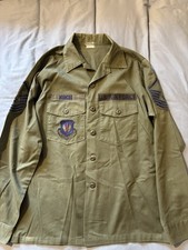 Listing image for Vintage US Air Force OG-507 Shirt With US Air Force in Europe Patch. 60’s-70’s.