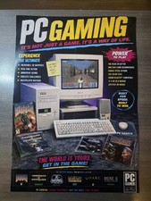 Listing image for 1990s PC Gaming A3 Poster Retro Computer Setup Wall Art Gamer Gift Print