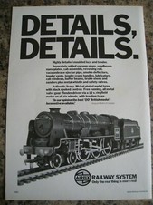 Listing image for AIRFIX RAILWAY SYSTEM LOCO TENDER VACUUM PIPES 1978 POSTER ADVERT A4 SIZE FILE W
