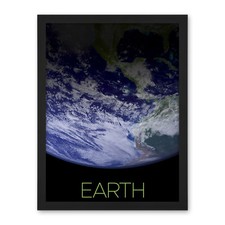 Listing image for NASA Our Solar System Earth Planet Image Space Framed Art Picture Print 18X24