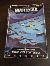 Listing image for Naval Miniatures War At Sea Board Game near complete