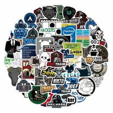 Listing image for 50 Pcs/Pack Hacker Sticker Kali Mr Robot Laptop Pentest Red Team Linux Computer